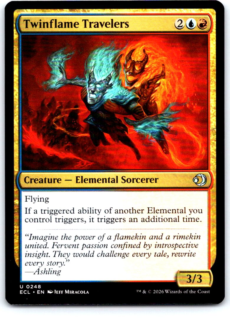 Twinflame Travelers 248 Uncommon Lorwyn Eclipsed Magic: The Gathering Near Mint