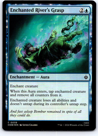 Enchanted River's Grasp 39 Common The Hobbit Magic: The Gathering Foil Near Mint