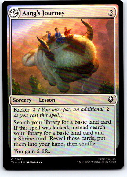 Aang's Journey 1 Common Avatar: The Last Airbender Magic: The Gathering NM