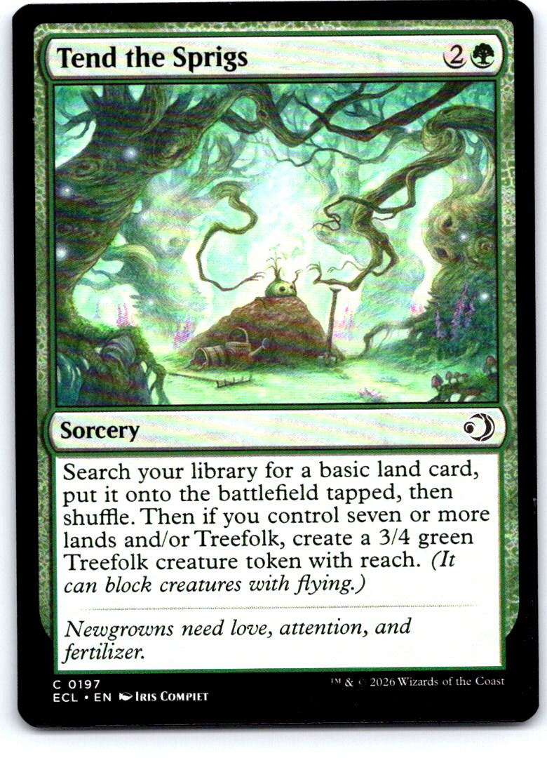 Tend the Sprigs 197 Common Lorwyn Eclipsed Magic: The Gathering Near Mint
