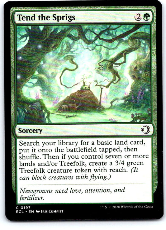 Tend the Sprigs 197 Common Lorwyn Eclipsed Magic: The Gathering Near Mint