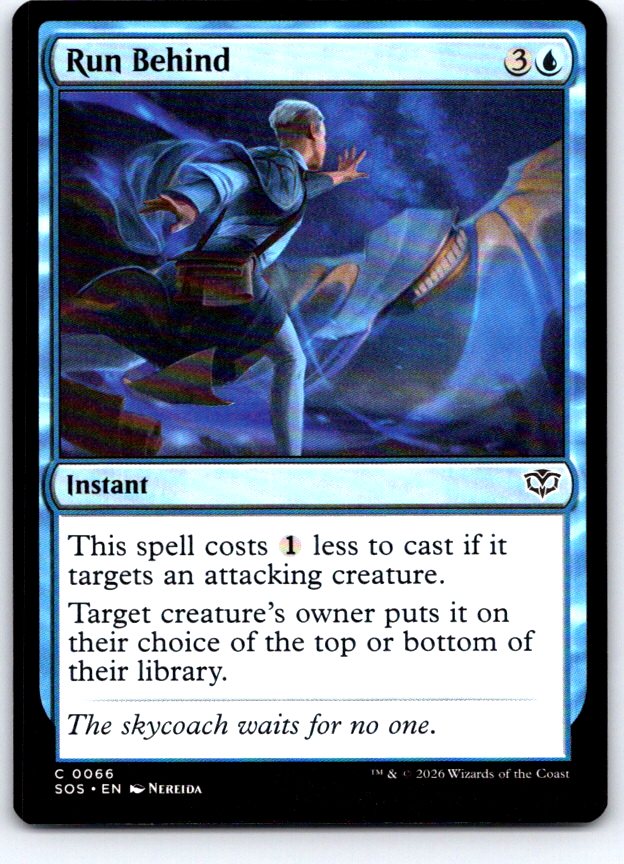 Run Behind 66 Common Secrets of Strixhaven Magic: The Gathering Near Mint