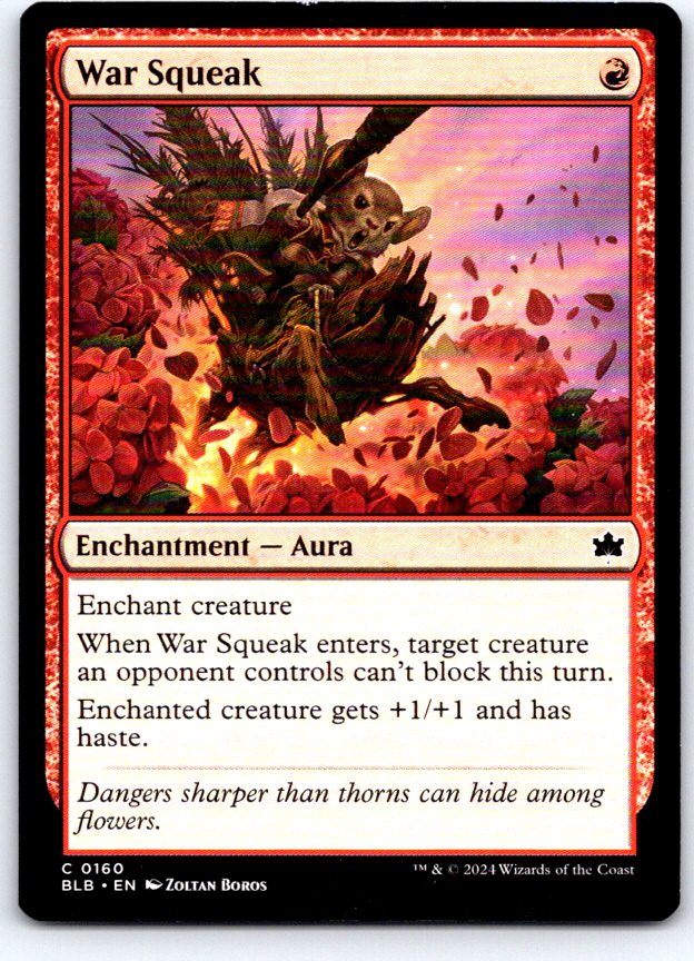 War Squeak 160 Common Bloomburrow Magic: The Gathering Near Mint