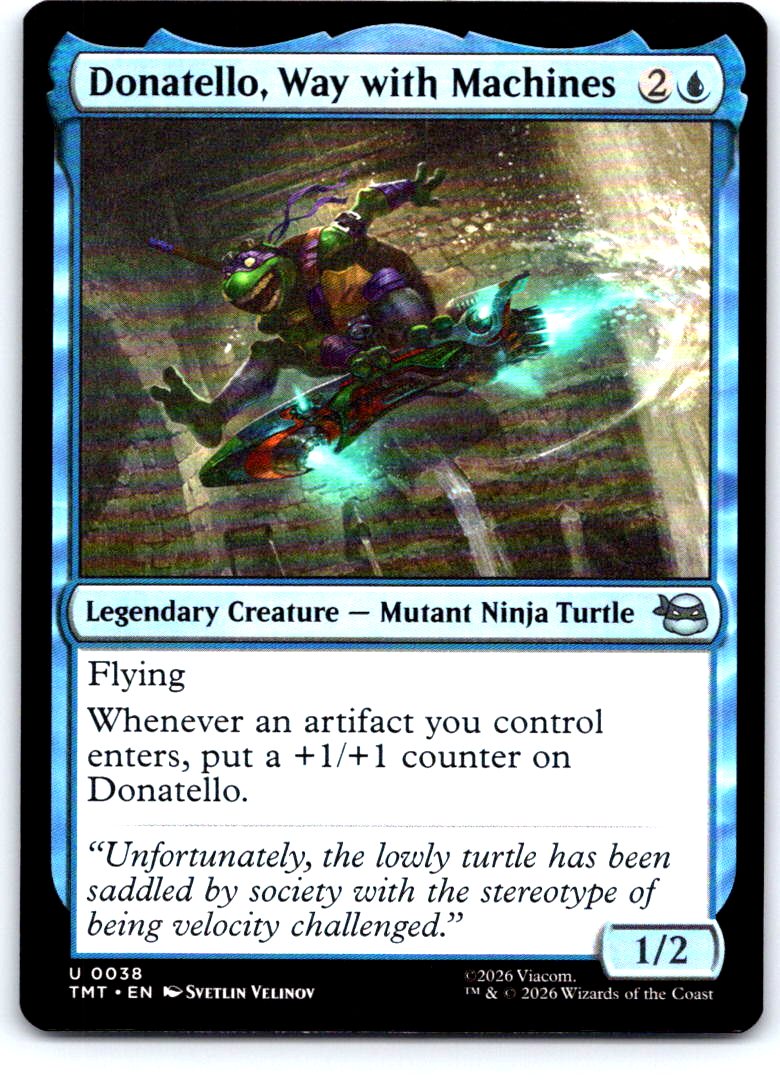 Donatello, Way with Machines 0038 Teenage Mutant Ninja Turtles MTG NM