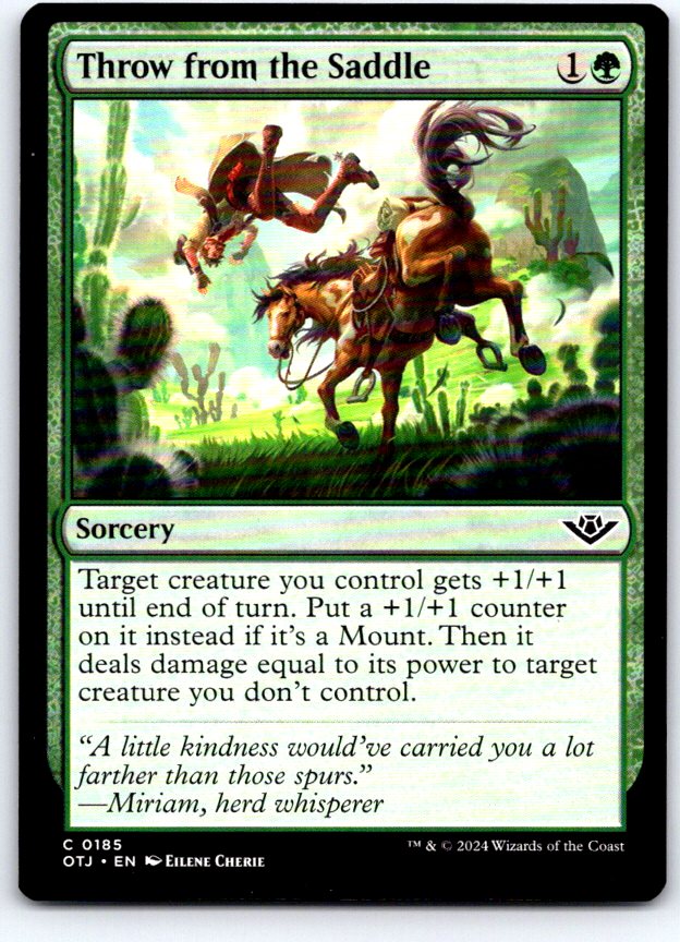 Throw from the Saddle 185 Outlaws of Thunder Junction Magic: The Gathering NM