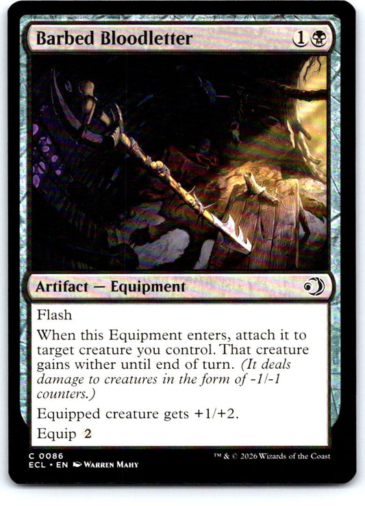 Barbed Bloodletter 86 Common Lorwyn Eclipsed Magic: The Gathering Near Mint