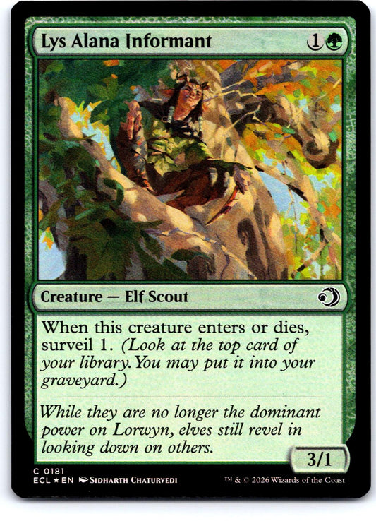 Lys Alana Informant 181 Common Lorwyn Eclipsed Magic: The Gathering Foil NM