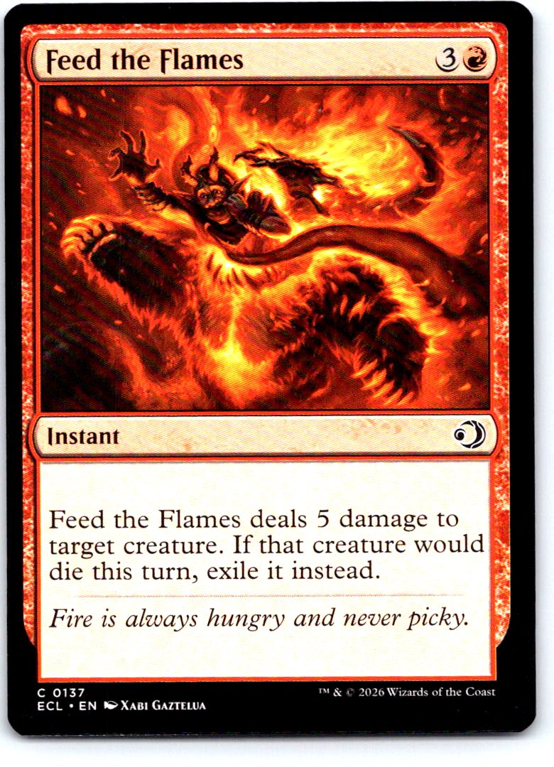 Feed the Flames 137 Common Lorwyn Eclipsed Magic: The Gathering Near Mint