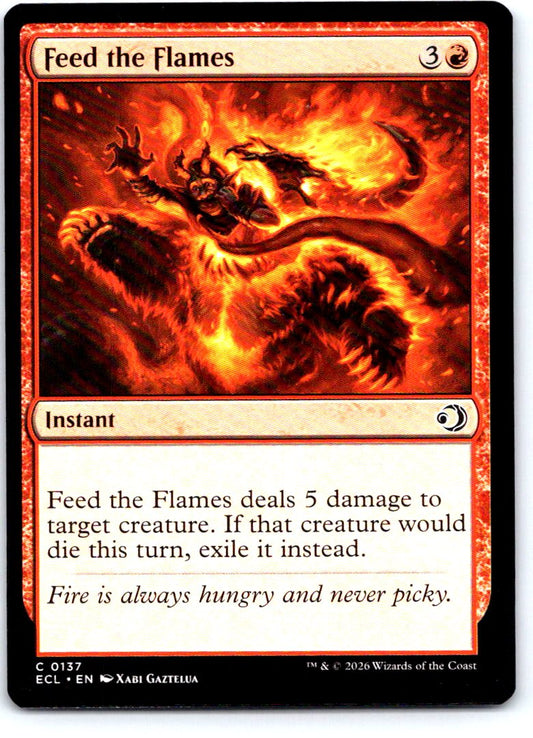 Feed the Flames 137 Common Lorwyn Eclipsed Magic: The Gathering Near Mint