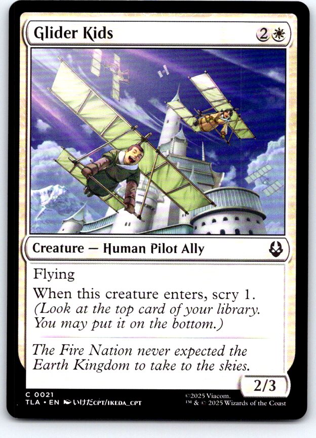 Glider Kids 21 Common Avatar: The Last Airbender Magic: The Gathering Near Mint
