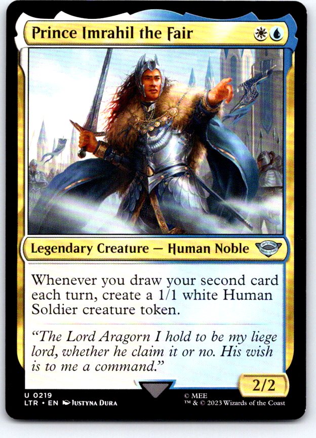 Prince Imrahil the Fair 219 Universes Beyond: LOTR Magic: The Gathering NM