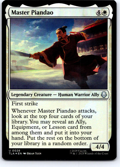 Master Piandao 28 Avatar: The Last Airbender Magic: The Gathering Foil NM