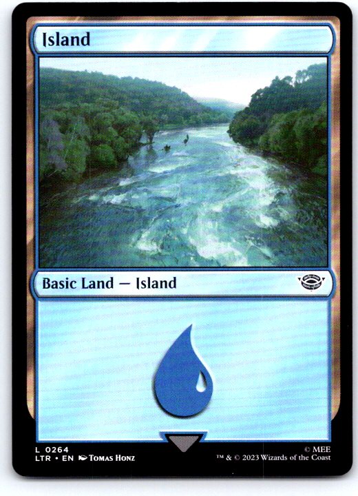 Island (0264) 264 Universes Beyond: LOTR: Tales of Middle-earth MTG NM