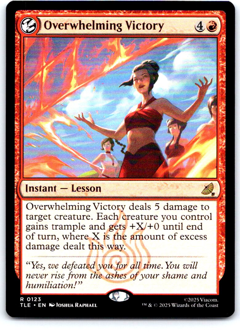 Overwhelming Victory 123 Avatar: The Last Airbender: Eternal-Legal MTG NM