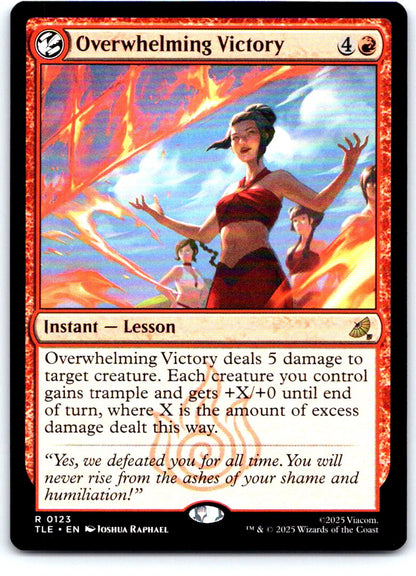 Overwhelming Victory 123 Avatar: The Last Airbender: Eternal-Legal MTG NM