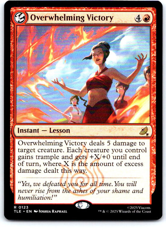 Overwhelming Victory 123 Avatar: The Last Airbender: Eternal-Legal MTG NM