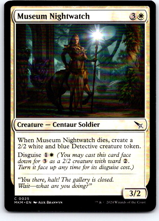 Museum Nightwatch 25 Common Murders at Karlov Manor Magic: The Gathering NM