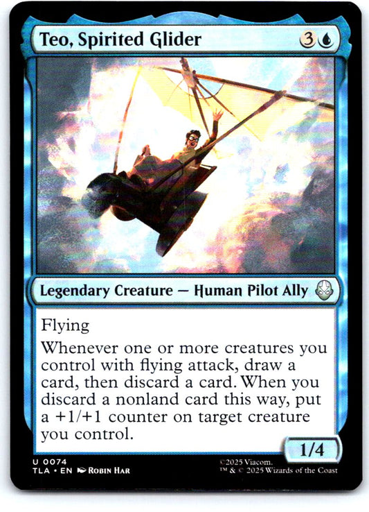Teo, Spirited Glider 74 Avatar: The Last Airbender Magic: The Gathering NM