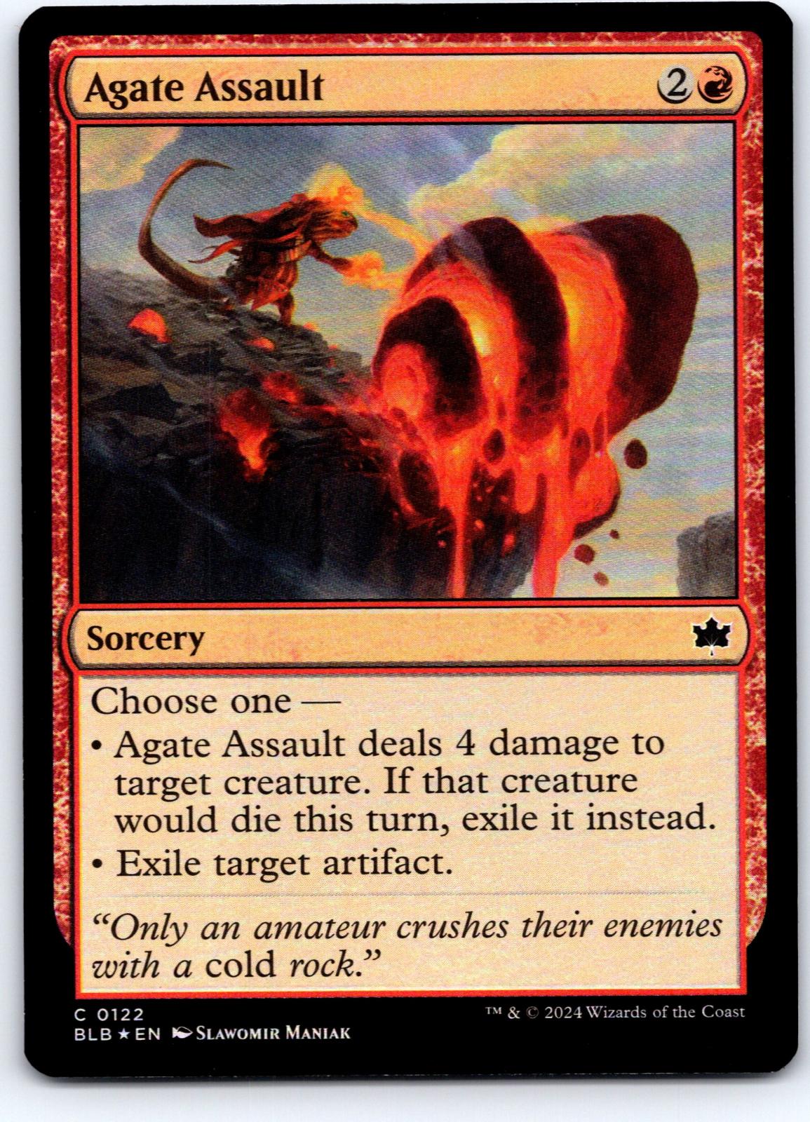 Agate Assault 122 Common Bloomburrow Magic: The Gathering Foil Near Mint