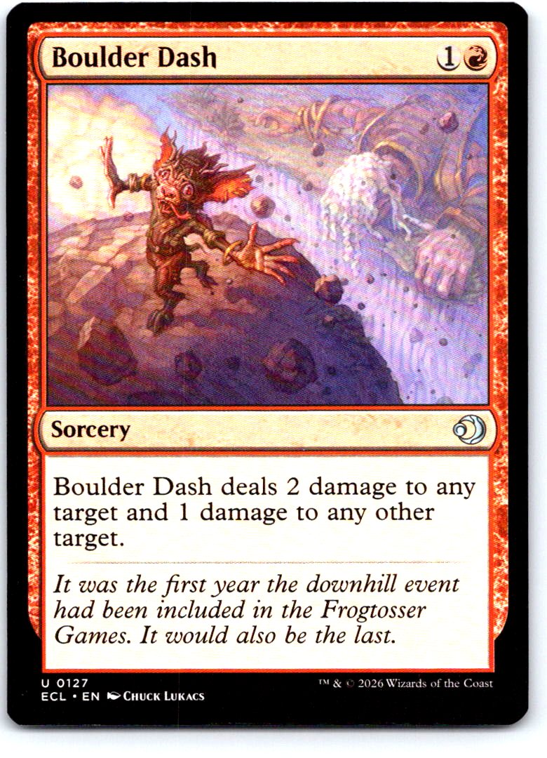 Boulder Dash 127 Uncommon Lorwyn Eclipsed Magic: The Gathering Near Mint