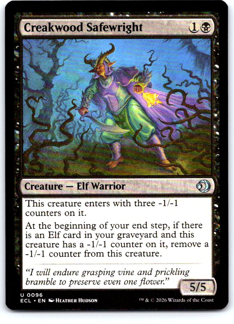 Creakwood Safewright 96 Uncommon Lorwyn Eclipsed Magic: The Gathering Near Mint
