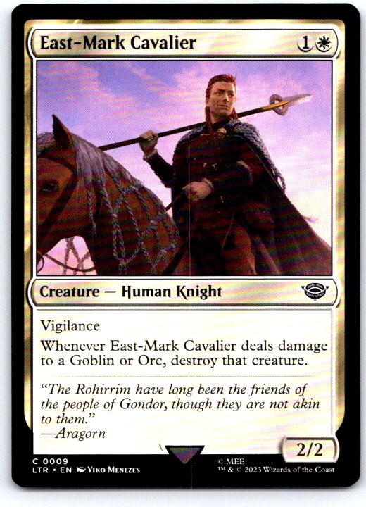 East-Mark Cavalier 9 Universes Beyond: LOTR: Tales of Middle-earth MTG NM