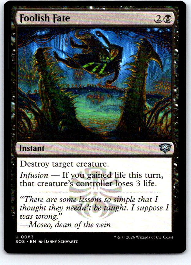 Foolish Fate 83 Uncommon Secrets of Strixhaven Magic: The Gathering Near Mint