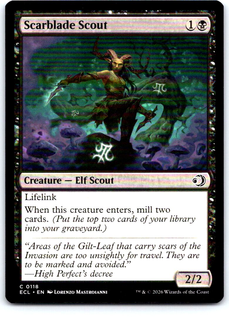 Scarblade Scout 118 Common Lorwyn Eclipsed Magic: The Gathering Near Mint