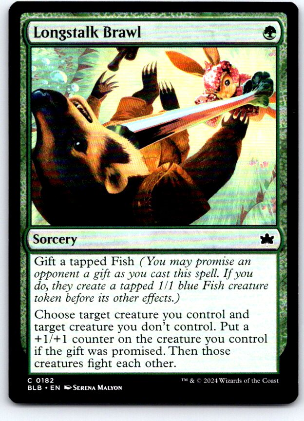 Longstalk Brawl 182 Common Bloomburrow Magic: The Gathering Near Mint
