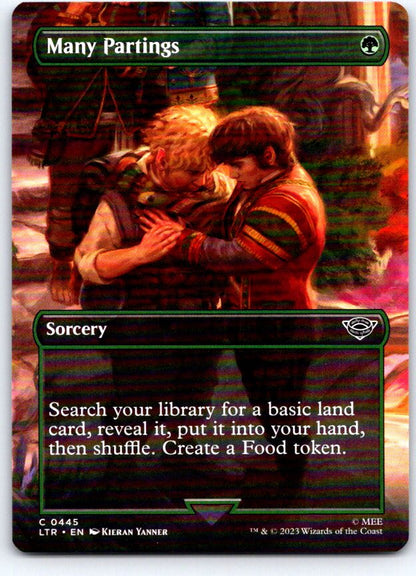 Many Partings (Borderless) 445 Universes Beyond: LOTR Magic: The Gathering NM