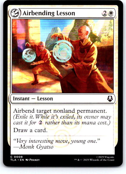 Airbending Lesson 8 Common Avatar: The Last Airbender Magic: The Gathering NM