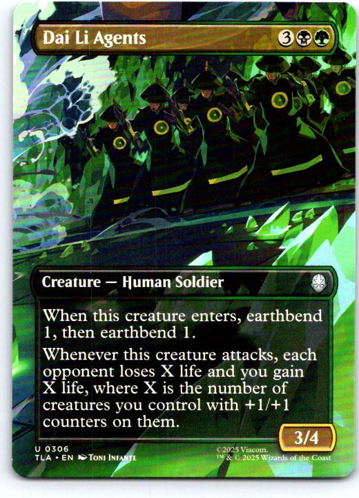 Dai Li Agents 306 Avatar: The Last Airbender Magic: The Gathering NM