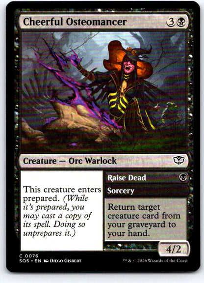 Cheerful Osteomancer 76 Common Secrets of Strixhaven Magic: The Gathering NM