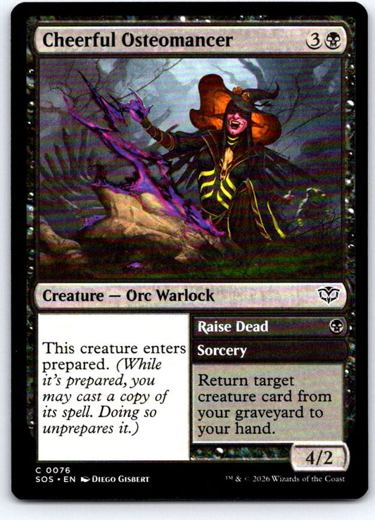 Cheerful Osteomancer 76 Common Secrets of Strixhaven Magic: The Gathering NM