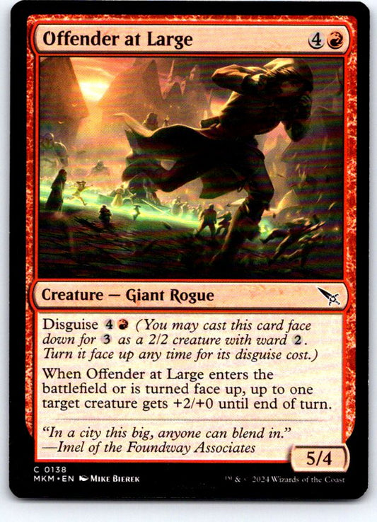 Offender at Large 138 Common Murders at Karlov Manor Magic: The Gathering NM