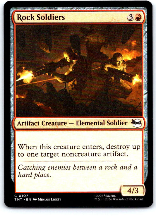 Rock Soldiers 0107 Common Teenage Mutant Ninja Turtles Magic: The Gathering NM