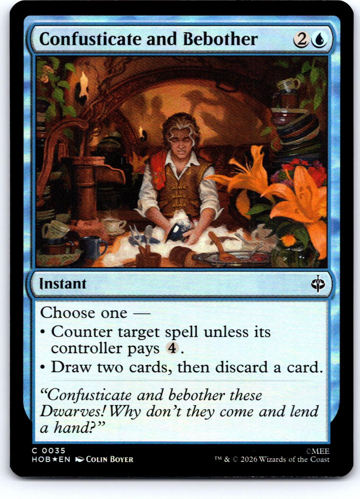 Confusticate and Bebother 35 Common The Hobbit Magic: The Gathering Foil NM