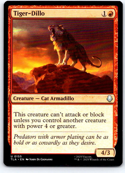 Tiger-Dillo 155 Uncommon Avatar: The Last Airbender Magic: The Gathering NM