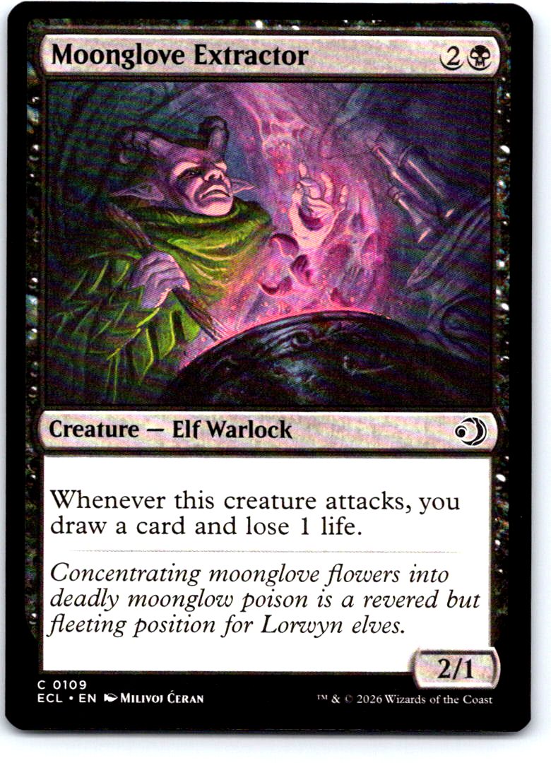 Moonglove Extractor 109 Common Lorwyn Eclipsed Magic: The Gathering Near Mint
