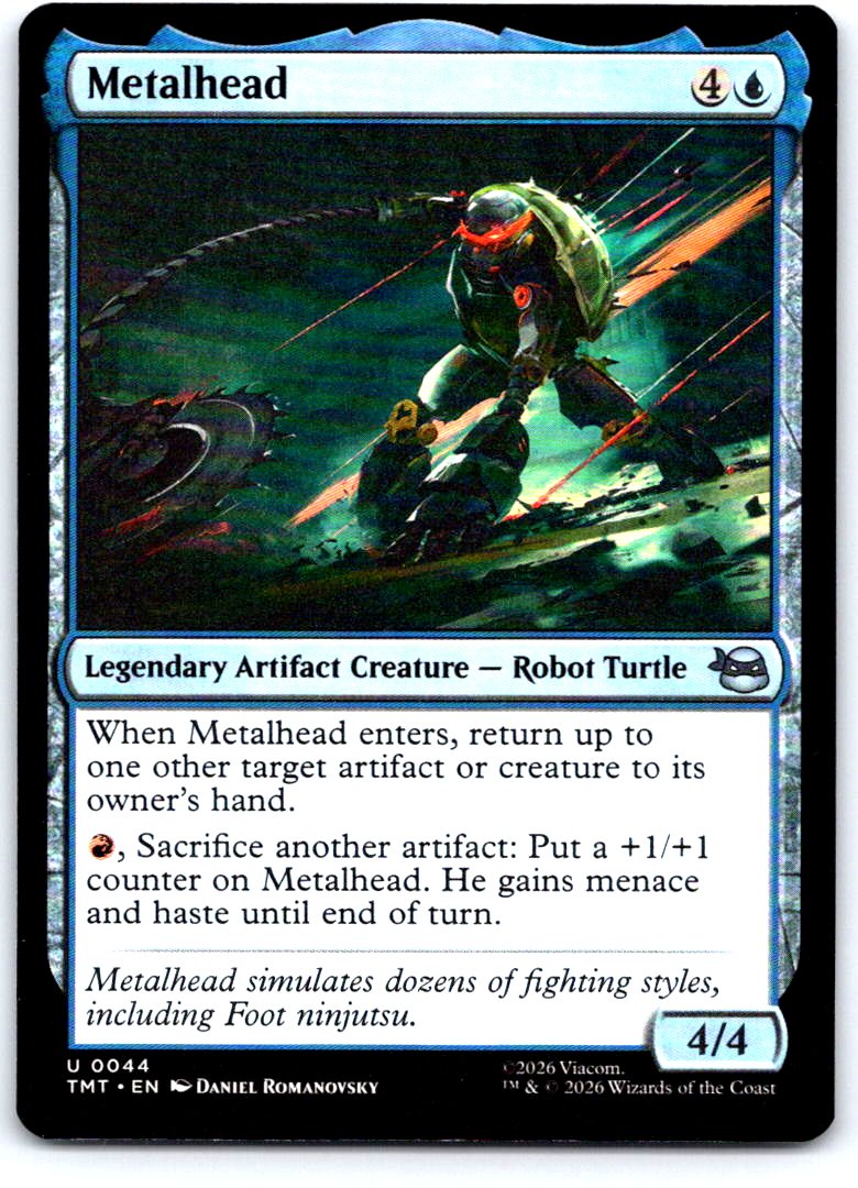 Metalhead 0044 Uncommon Teenage Mutant Ninja Turtles Magic: The Gathering NM