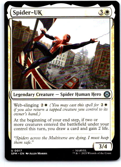 Spider-UK 17 Uncommon Marvel's Spider-Man Magic: The Gathering Near Mint
