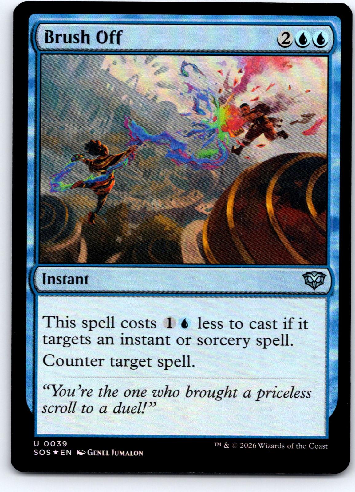 Brush Off 39 Uncommon Secrets of Strixhaven Magic: The Gathering Foil Near Mint