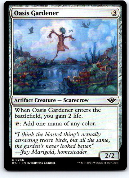 Oasis Gardener 246 Common Outlaws of Thunder Junction Magic: The Gathering NM