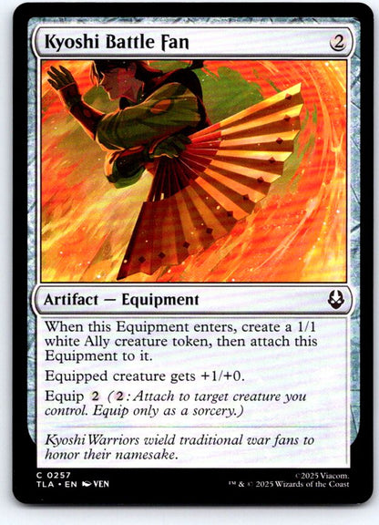 Kyoshi Battle Fan 257 Common Avatar: The Last Airbender Magic: The Gathering NM
