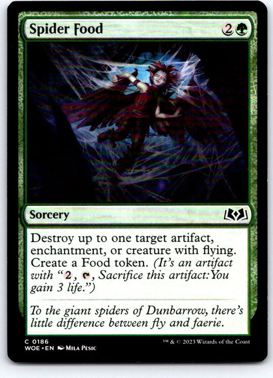 Spider Food 186 Common Wilds of Eldraine Magic: The Gathering Near Mint