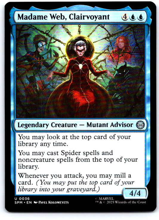 Madame Web, Clairvoyant 36 Uncommon Marvel's Spider-Man Magic: The Gathering NM