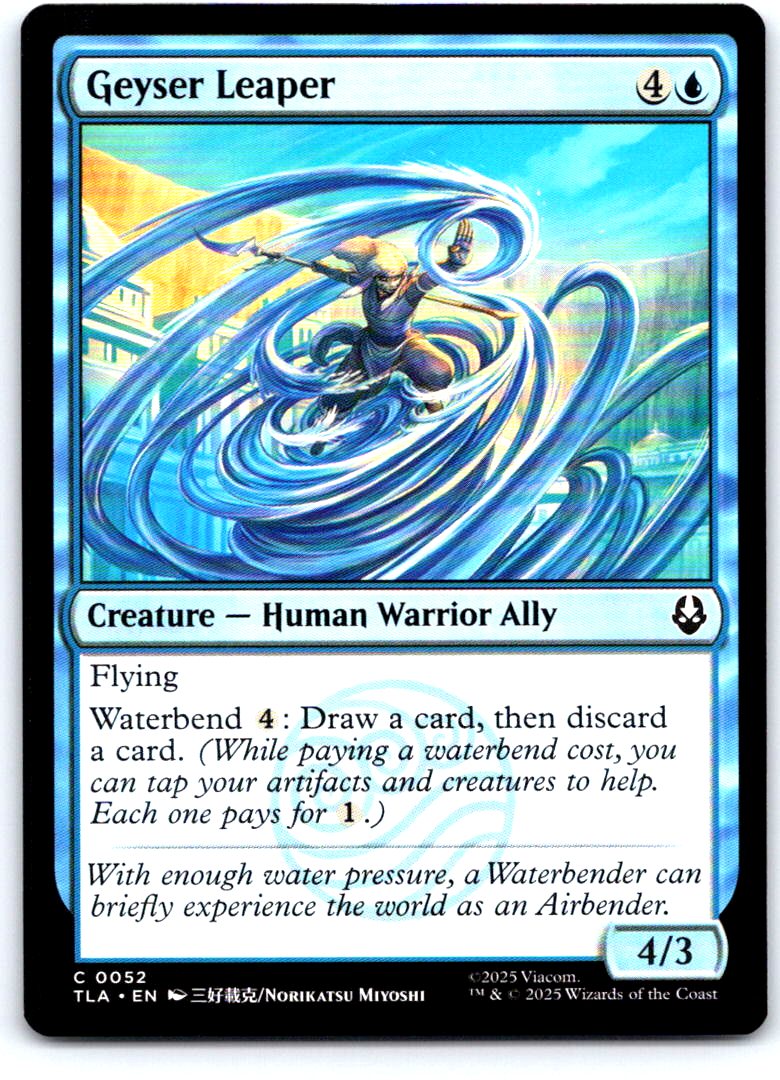 Geyser Leaper 52 Common Avatar: The Last Airbender Magic: The Gathering NM
