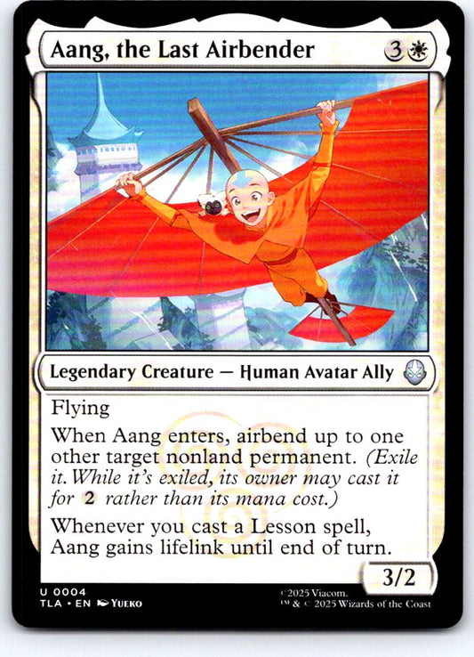 Aang, the Last Airbender 4 Avatar: The Last Airbender Magic: The Gathering NM