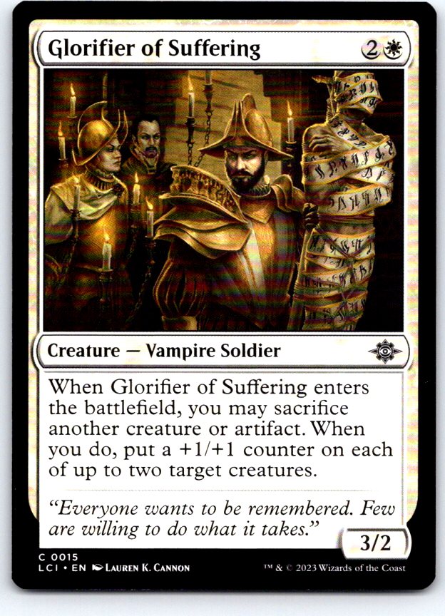 Glorifier of Suffering 15 The Lost Caverns of Ixalan Magic: The Gathering NM