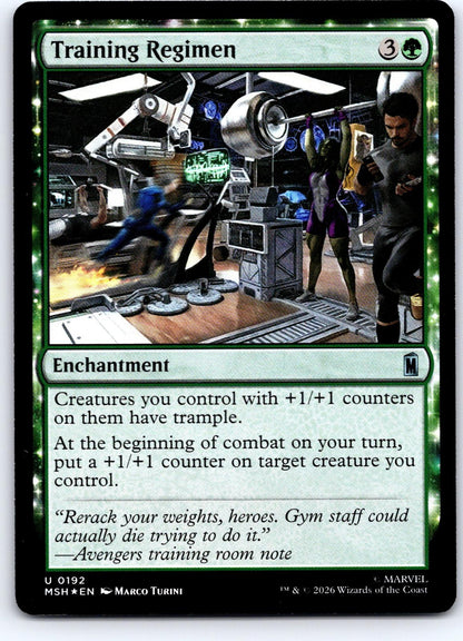 Training Regimen 192 Uncommon Marvel Super Heroes Magic: The Gathering Foil NM